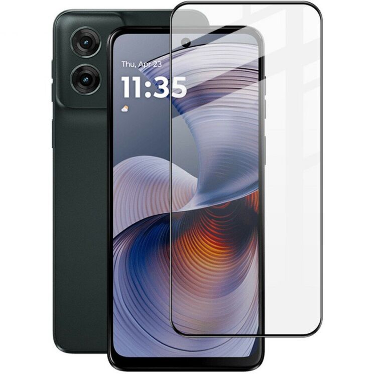 Защитное стекло IMAK 5D Pro+ Full Glue для Motorola Moto G55 - Black: фото 1 из 10