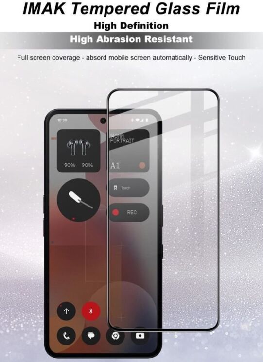 Защитное стекло IMAK 5D Pro+ Full Glue для Nothing Phone (3a) / (3a) Pro - Black: фото 7 из 8