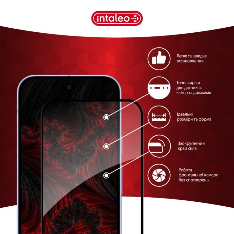 Захисне скло Intaleo Full Glue для Google Pixel 10 - Black: фото 4 з 9