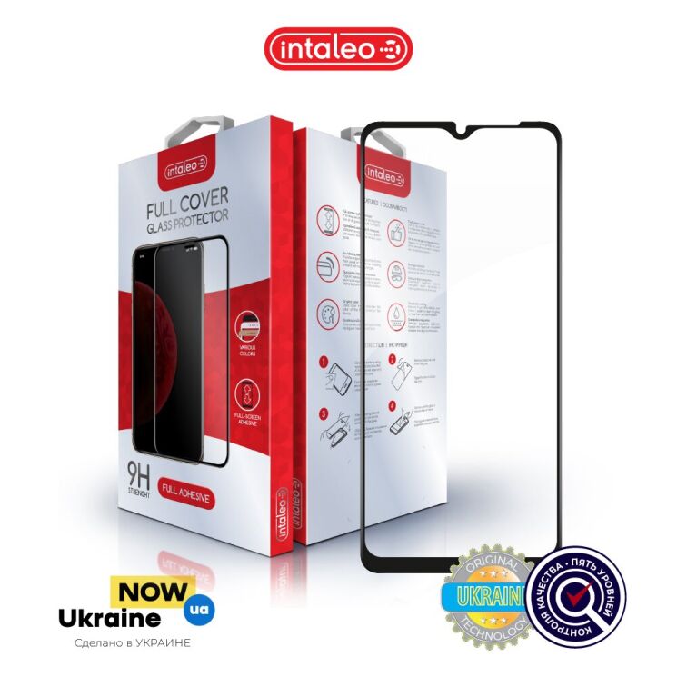 Защитное стекло Intaleo Full Glue для Samsung Galaxy A03 Core (A032) - Black: фото 2 из 8