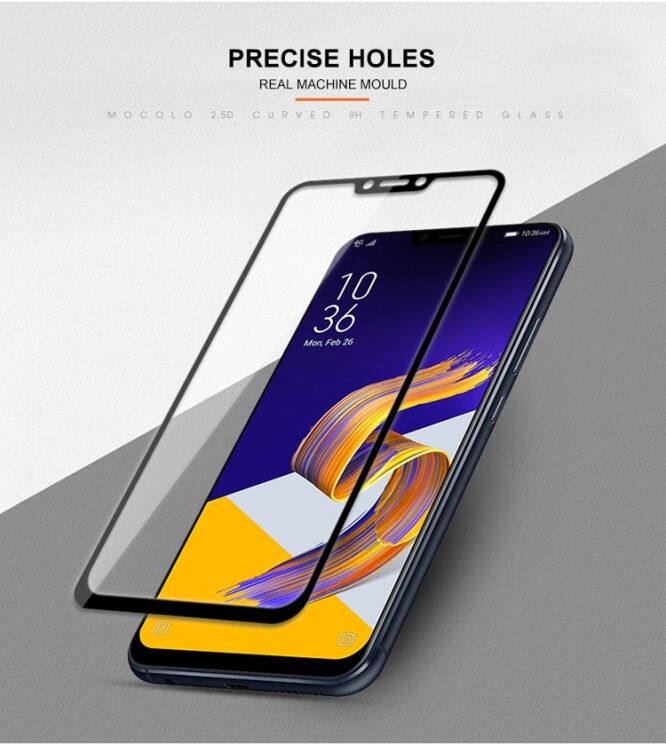 Защитное стекло MOCOLO 3D Silk Print для ASUS Zenfone 5 (ZE620KL) / 5z (ZS620KL) - White (1479043W) Защитное стекло MOCOLO 3D Silk Print для ASUS Zenfone 5 (ZE620KL) / 5z (ZS620KL) - White: фото 5 из 7