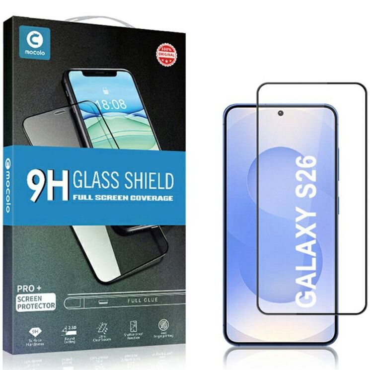 Защитное стекло MOCOLO Full Glue Cover для Samsung Galaxy S26 - Black: фото 6 из 6