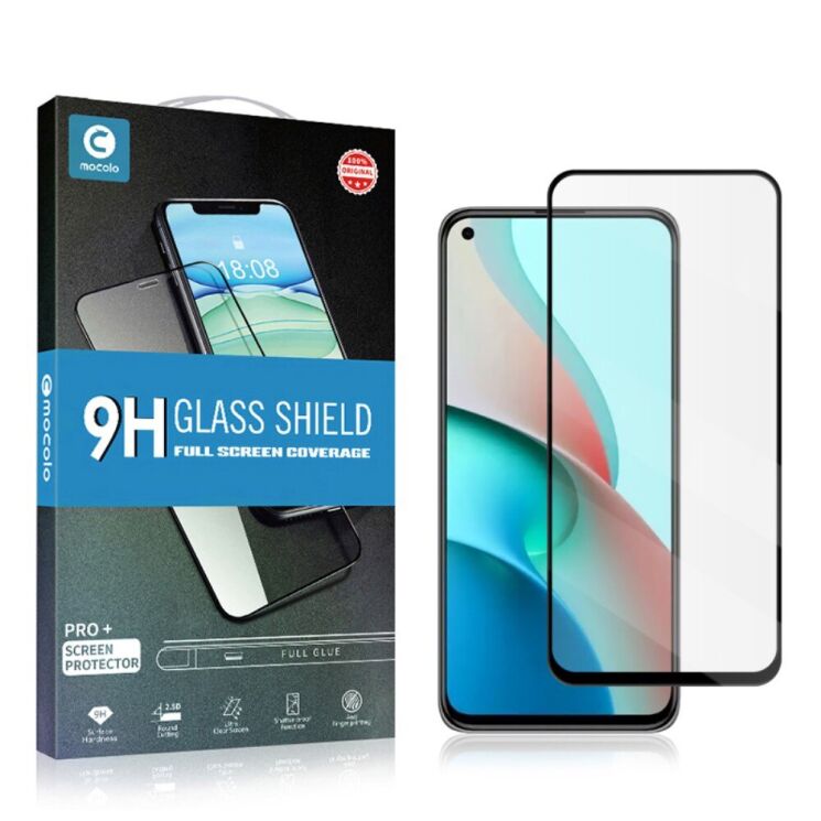 Защитное стекло MOCOLO Full Glue Cover для Xiaomi Mi 11 Lite / 11 Lite NE - Black: фото 9 из 10