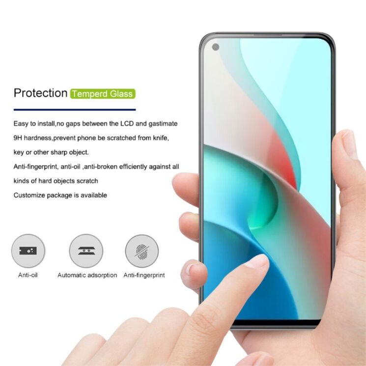 Защитное стекло MOCOLO Full Glue Cover для Xiaomi Mi 11 Lite / 11 Lite NE - Black: фото 10 из 10