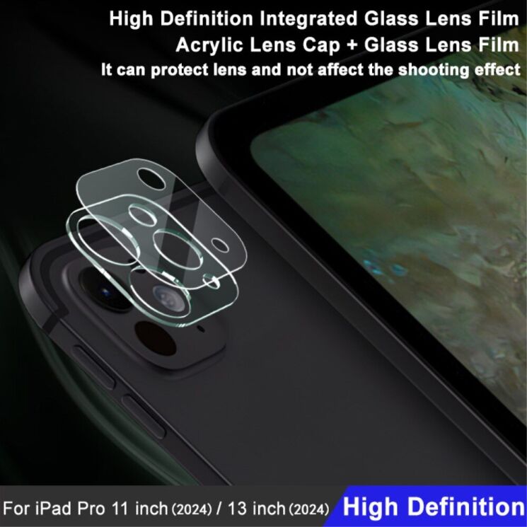 Защитное стекло на камеру IMAK Integrated Lens Protector для Apple iPad Pro 11 (2024) / Pro 13 (2024): фото 4 из 11