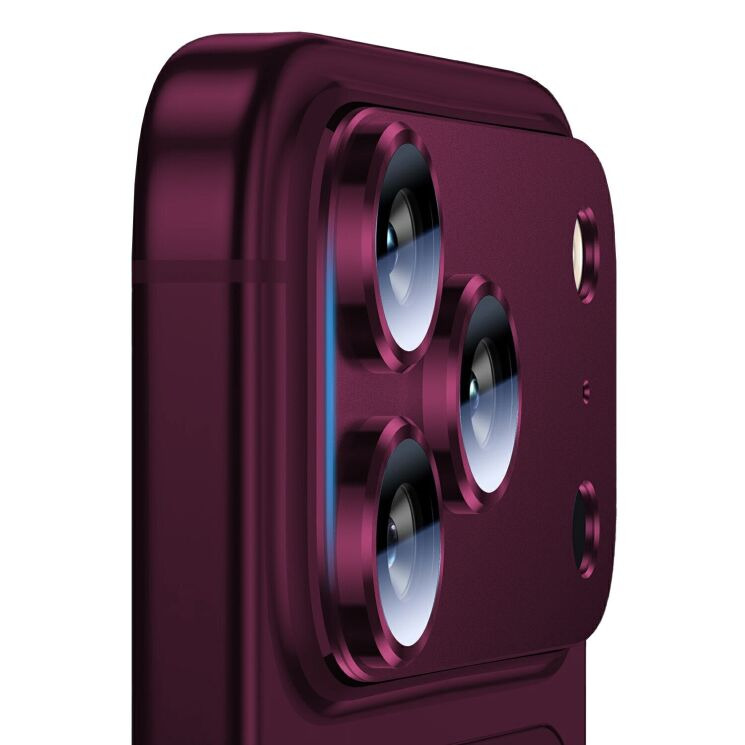 Захисне скло на камеру RURIHAI High Lens Protector для iPhone 18 Pro Max - Wine Red (423885WR) Захисне скло на камеру RURIHAI High Lens Protector для iPhone 18 Pro Max - Wine Red: фото 3 з 6