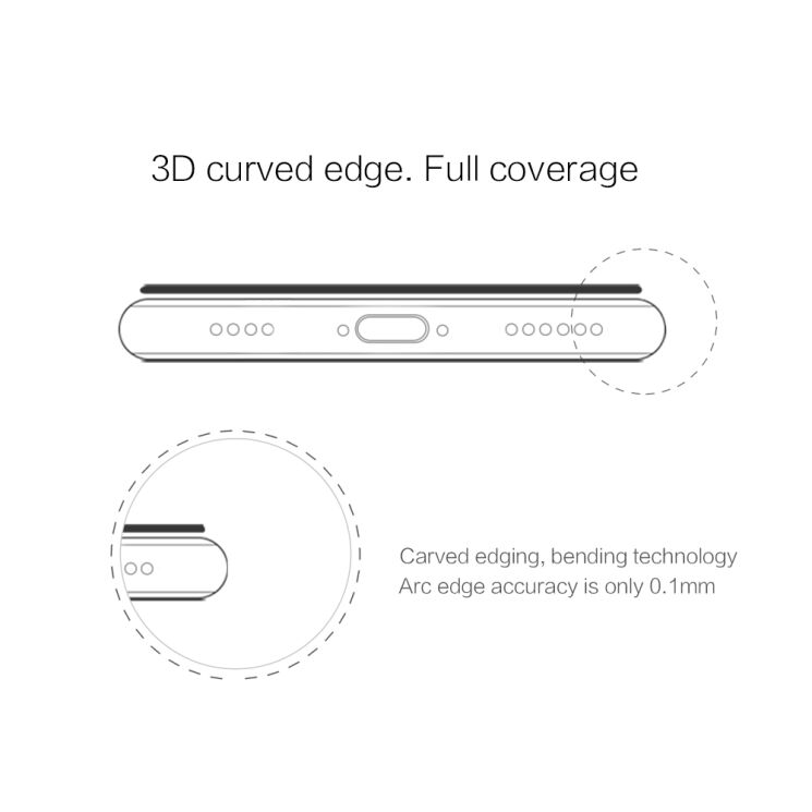 Защитное стекло NILLKIN 3D CP+ MAX для Apple iPhone Xs Max: фото 10 из 16