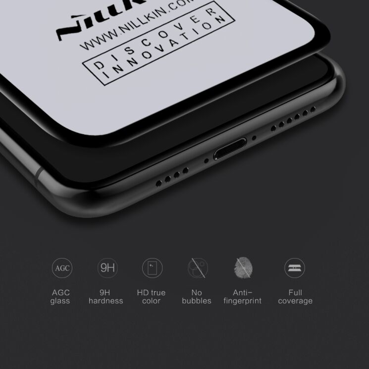 Защитное стекло NILLKIN 3D CP+ MAX для Apple iPhone Xs Max: фото 7 из 16