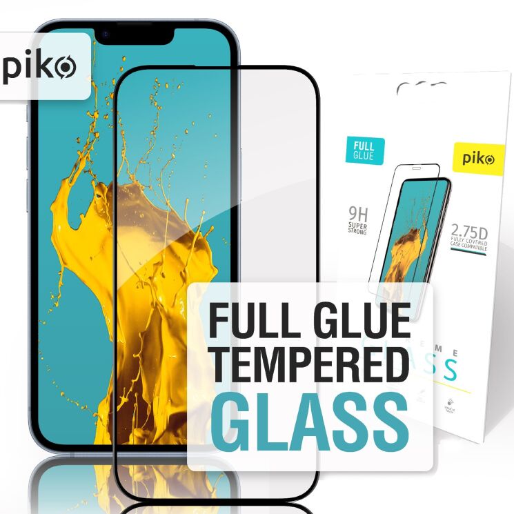 Захисне скло Piko Full Glue для Apple iPhone 14 Plus - Black: фото 1 з 5