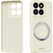 Защитный чехол ABEEL Lyra Skin Kickstand with MagSafe для Motorola Edge 60 Pro - Beige: фото 1 из 6