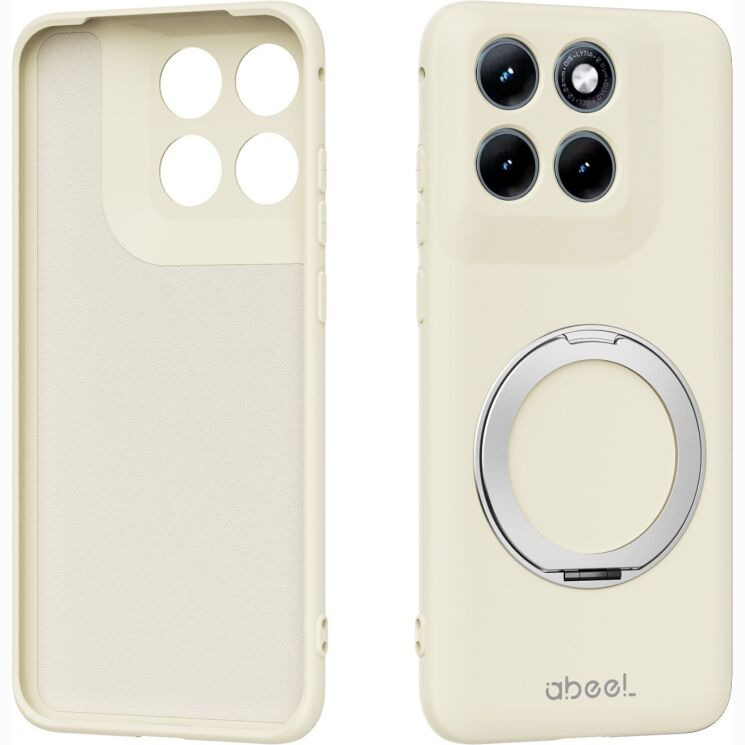 Захисний чохол ABEEL Lyra Skin Kickstand with MagSafe для Motorola Edge 70 Fusion - Beige: фото 1 з 8