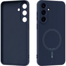 Защитный чехол ABEEL Lyra Skin with MagSafe для Samsung Galaxy S26 FE - Dark Blue: фото 1 из 7