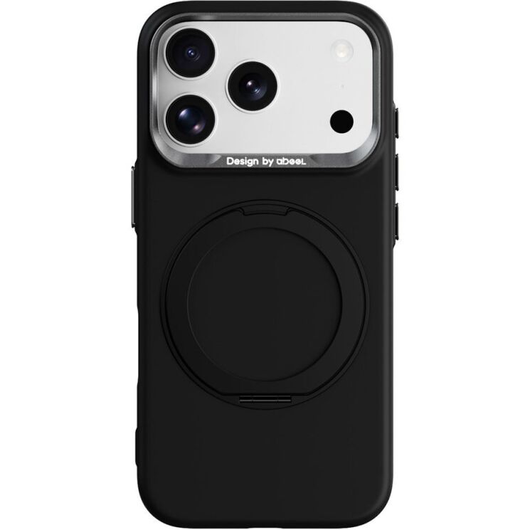 Захисний чохол ABEEL Silk Ring Magnetic для iPhone 18 Pro / 17 Pro - Black: фото 1 з 7