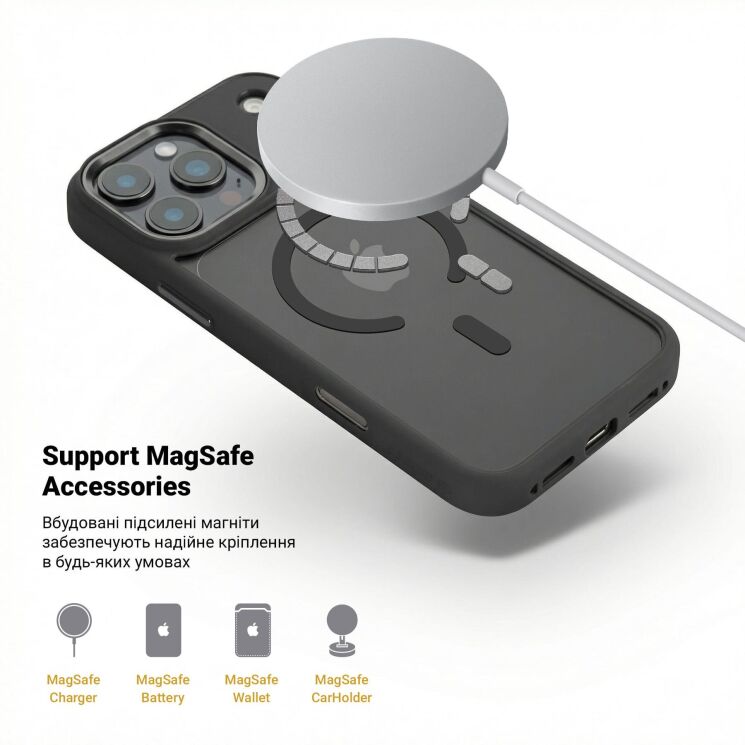 Захисний чохол ArmorStandart Unit-C MagCase для iPhone 17 Pro Max - Orange: фото 5 з 6