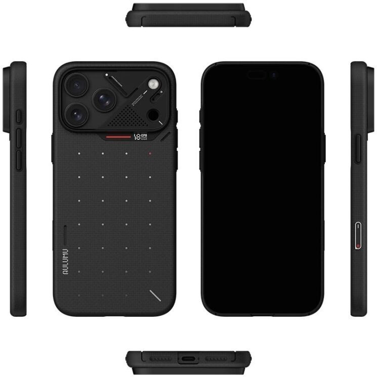 Захисний чохол AULUMU Ultra Slim Particle Aramid Fiber Case (MagSafe) для iPhone 18 Pro / 17 Pro - Black (423716B) Захисний чохол AULUMU Ultra Slim Particle Aramid Fiber Case (MagSafe) для iPhone 18 Pro / 17 Pro - Black: фото 4 з 9