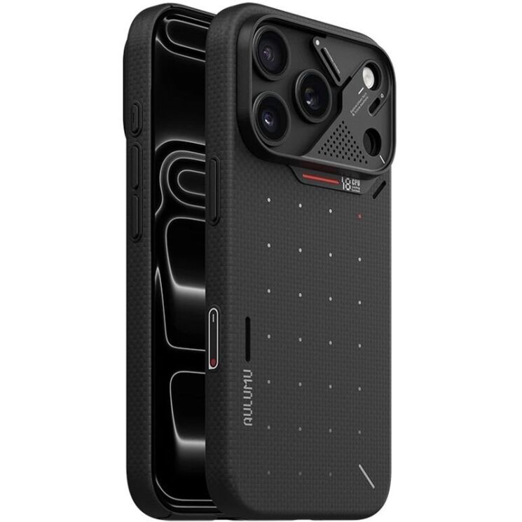 Захисний чохол AULUMU Ultra Slim Particle Aramid Fiber Case (MagSafe) для iPhone 18 Pro / 17 Pro - Black (423716B) Захисний чохол AULUMU Ultra Slim Particle Aramid Fiber Case (MagSafe) для iPhone 18 Pro / 17 Pro - Black: фото 1 з 9