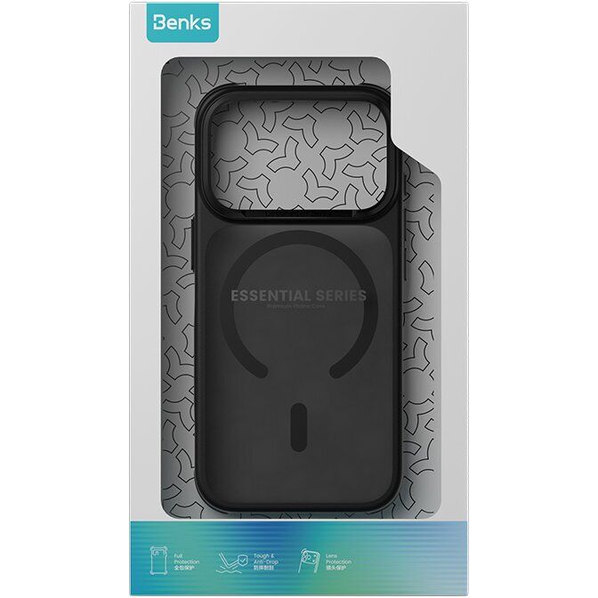 Защитный чехол BENKS Mist Magnetic для iPhone 18 Pro / 17 Pro - Dark Red: фото 9 из 9