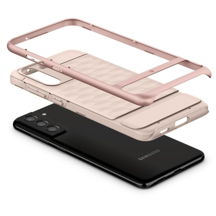 Защитный чехол Caseology Parallax by Spigen для Samsung Galaxy S21 FE (G990) - Indi Pink: фото 7 из 14