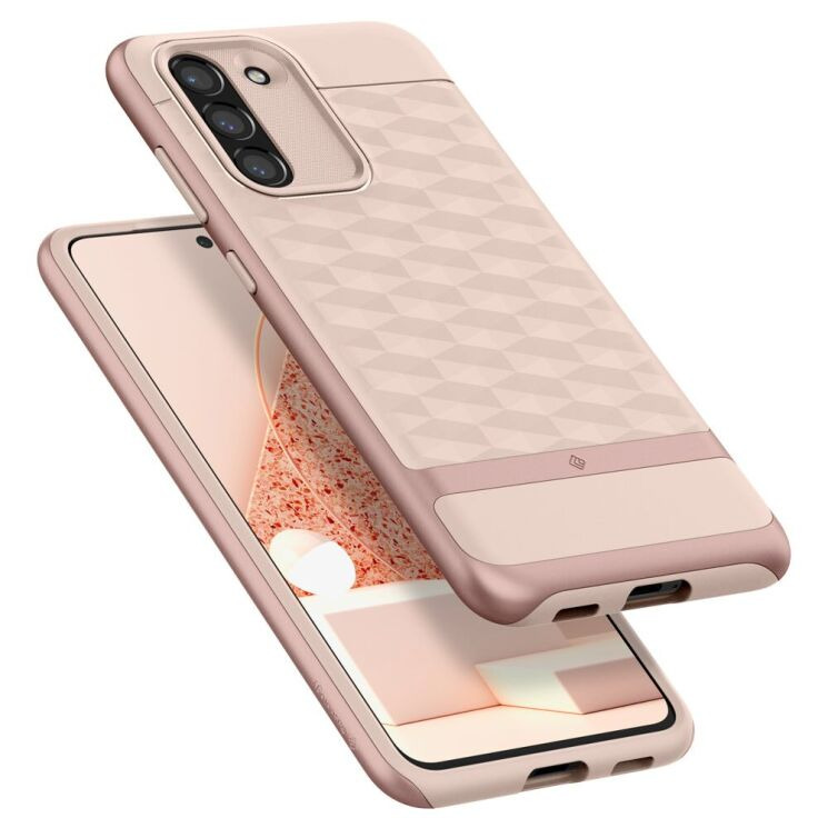 Защитный чехол Caseology Parallax by Spigen для Samsung Galaxy S21 FE (G990) - Indi Pink: фото 6 из 14