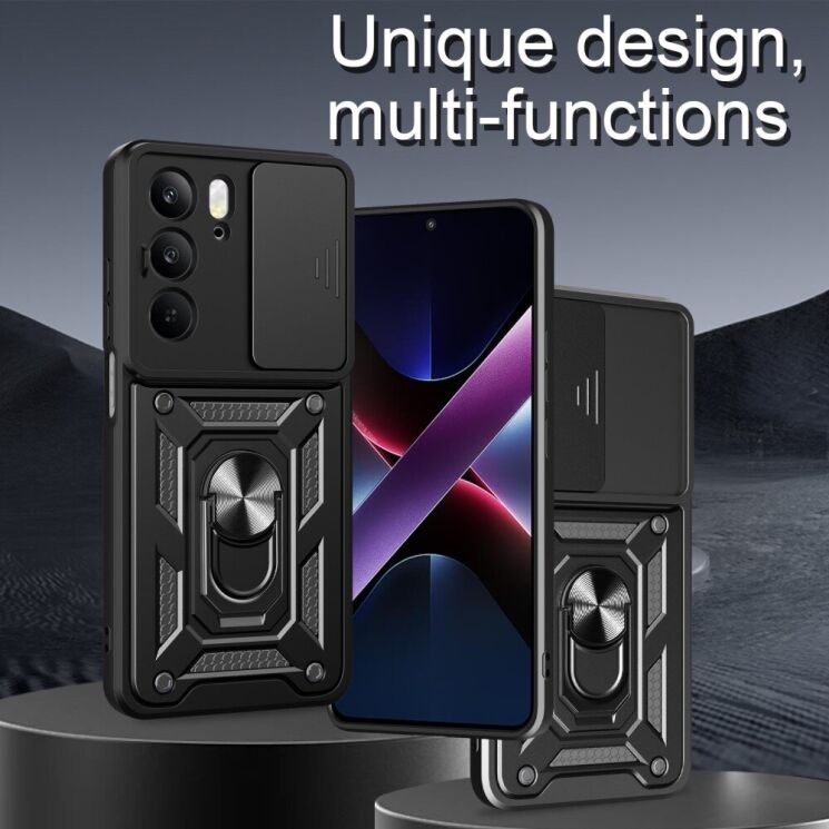 Защитный чехол Deexe Armor Shield для Realme C75 - Blue: фото 2 из 10