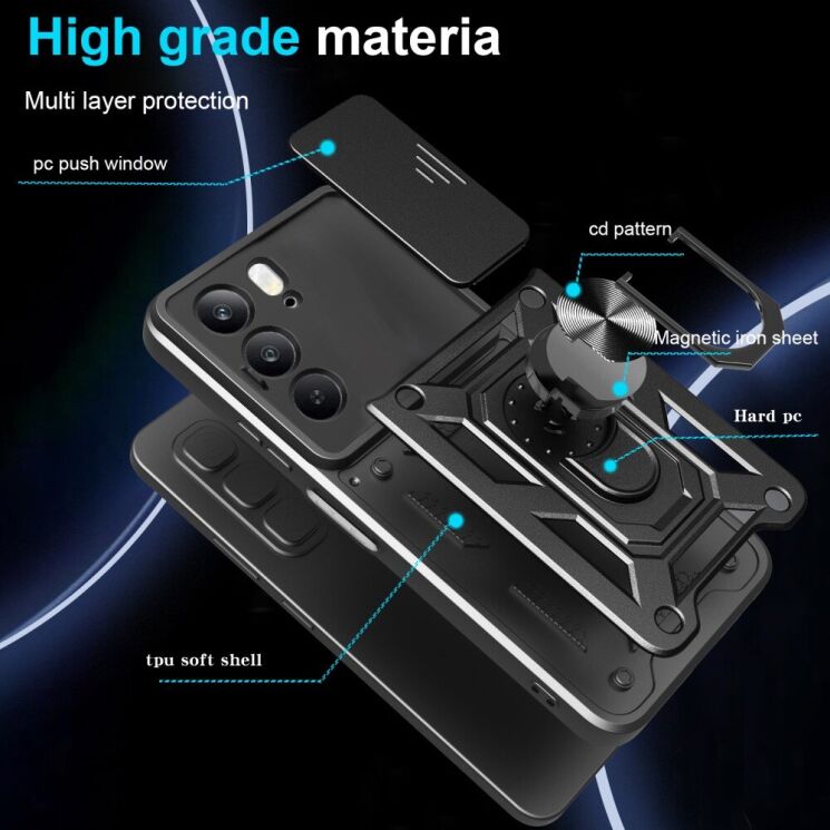 Защитный чехол Deexe Armor Shield для Realme C75 - Blue: фото 7 из 10