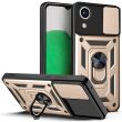 Чехол с защитой камеры Deexe Armor Shield для Samsung Galaxy A03 Core (A032) - Gold (293536F)