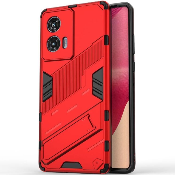 Защитный чехол Deexe Bibercas для Motorola Edge 50 Fusion - Red: фото 1 из 7
