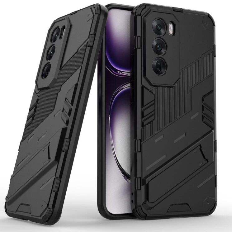 Защитный чехол Deexe Bibercas для OPPO Reno 12 - Black: фото 1 из 7