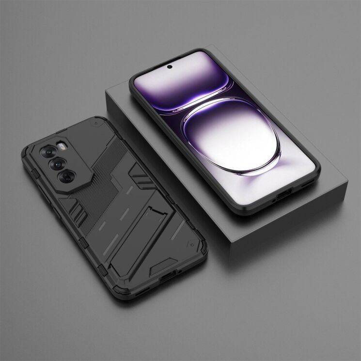 Защитный чехол Deexe Bibercas для OPPO Reno 12 - Black: фото 6 из 7