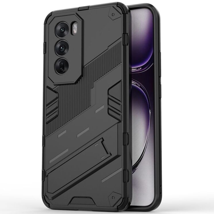 Защитный чехол Deexe Bibercas для OPPO Reno 12 - Black: фото 2 из 7