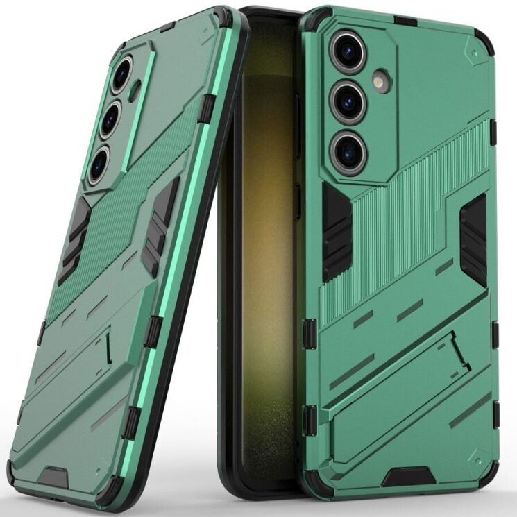 Защитный чехол Deexe Bibercas для Samsung Galaxy S24 FE (S721) - Green: фото 1 из 7