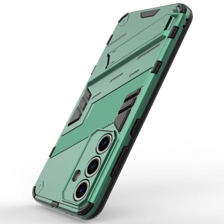 Защитный чехол Deexe Bibercas для Samsung Galaxy S24 FE (S721) - Green: фото 4 из 7
