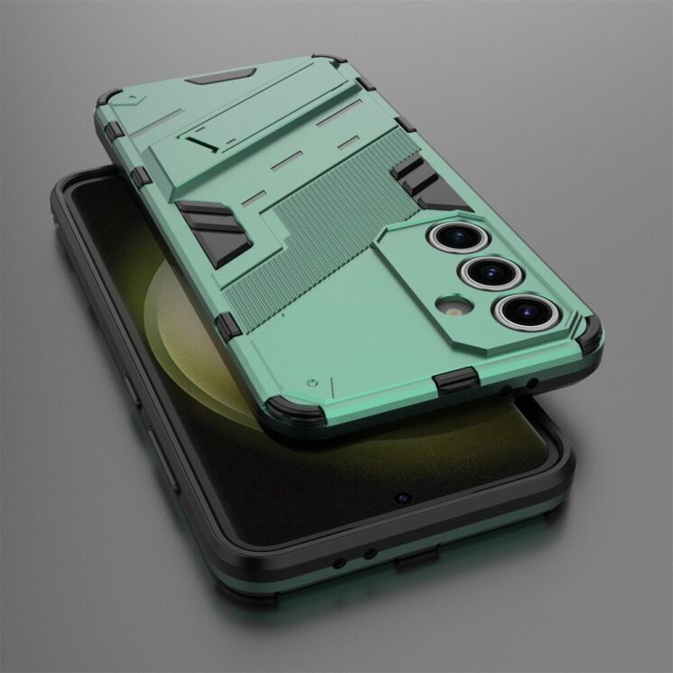 Защитный чехол Deexe Bibercas для Samsung Galaxy S24 FE (S721) - Green: фото 5 из 7