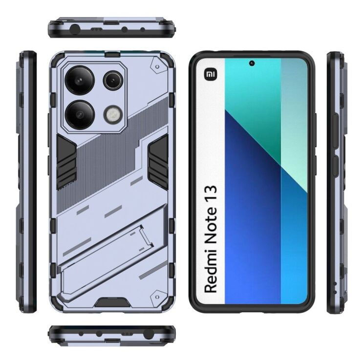 Защитный чехол Deexe Bibercas для Xiaomi Redmi Note 13 - Dark Blue: фото 8 из 8
