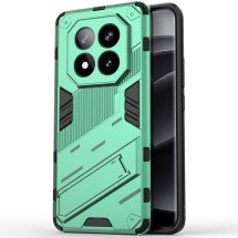 Защитный чехол Deexe Bibercas для Xiaomi Redmi Note 14 Pro Plus - Green: фото 1 из 6