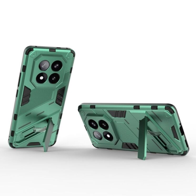 Защитный чехол Deexe Bibercas для Xiaomi Redmi Note 14 Pro Plus - Green: фото 2 из 6