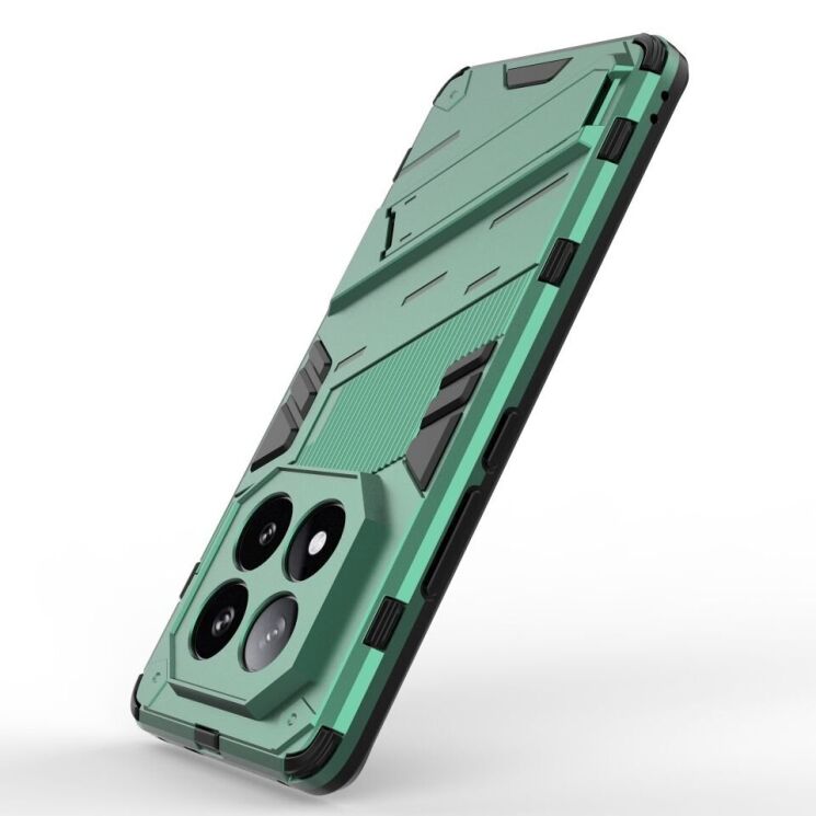 Защитный чехол Deexe Bibercas для Xiaomi Redmi Note 14 Pro Plus - Green: фото 3 из 6