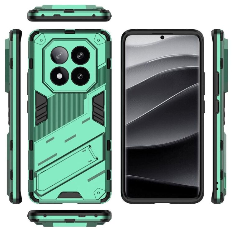 Защитный чехол Deexe Bibercas для Xiaomi Redmi Note 14 Pro Plus - Green: фото 4 из 6
