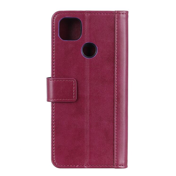 Захисний чохол Deexe Book Cover для Google Pixel 5 - Wine Red: фото 3 з 13