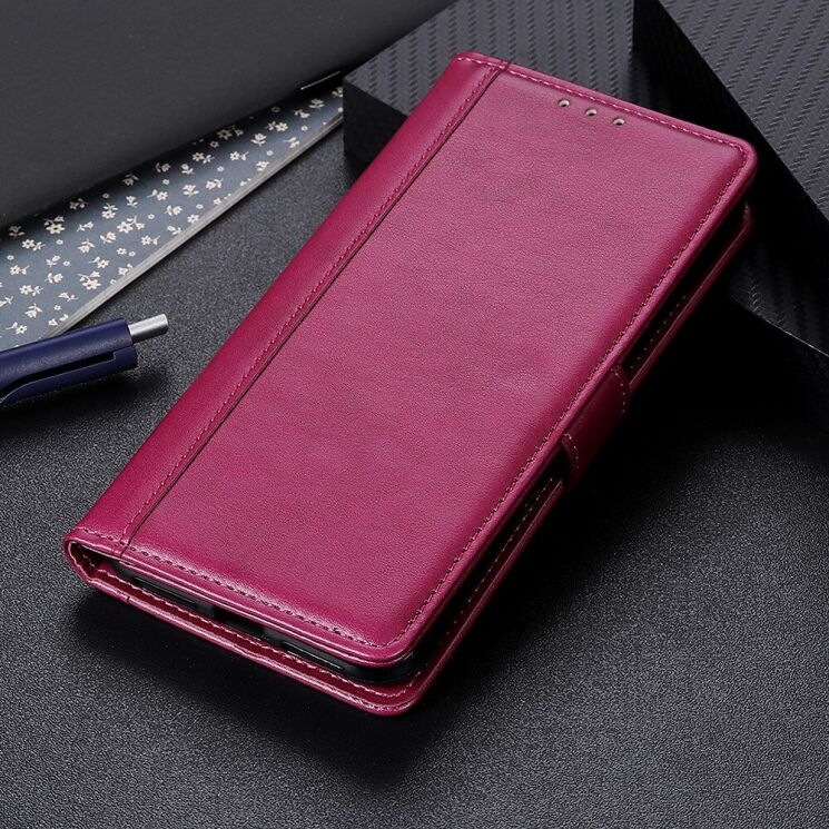 Захисний чохол Deexe Book Cover для Google Pixel 5 - Wine Red: фото 12 з 13
