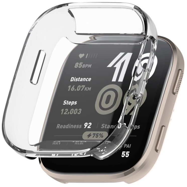 Защитный чехол Deexe Crystal Cover для Xiaomi Amazfit Bip 6 - Transparent: фото 1 из 10