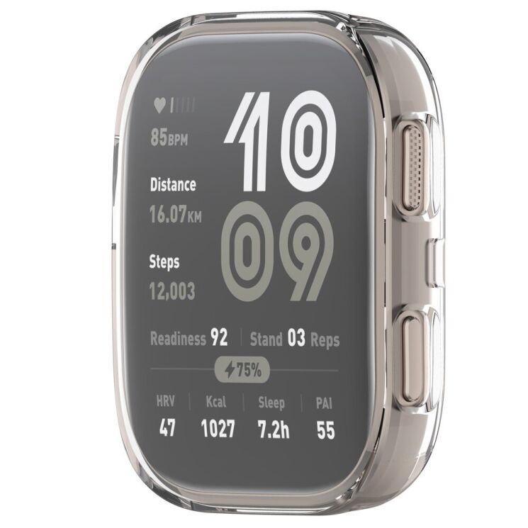 Защитный чехол Deexe Crystal Cover для Xiaomi Amazfit Bip 6 - Transparent: фото 2 из 10