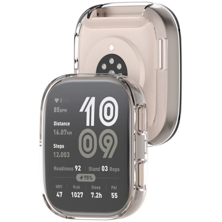 Защитный чехол Deexe Crystal Cover для Xiaomi Amazfit Bip 6 - Transparent: фото 3 из 10