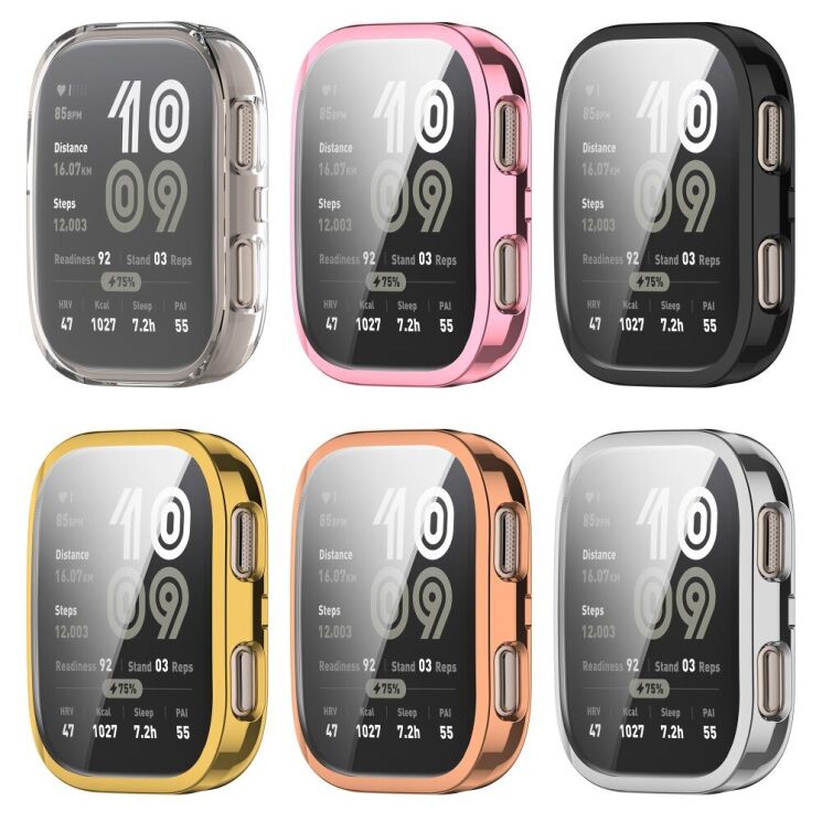 Защитный чехол Deexe Crystal Cover для Xiaomi Amazfit Bip 6 - Transparent: фото 8 из 10