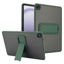 Защитный чехол Deexe Crystal Kickstand для Samsung Galaxy Tab A9 Plus (X210/216) - Green: фото 1 из 12