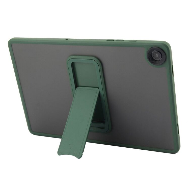 Защитный чехол Deexe Crystal Kickstand для Samsung Galaxy Tab A9 Plus (X210/216) - Green: фото 2 из 12