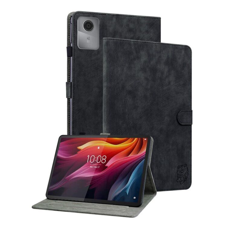 Защитный чехол Deexe Cute Tiger для Lenovo Idea Tab (TB336) - Black: фото 1 из 6