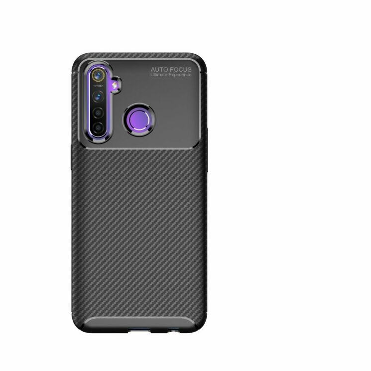 Захисний чохол Deexe Fusion для Realme 5 - Black: фото 5 з 18