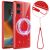 Захисний чохол Deexe Glitter Case with MagSafe для Motorola Edge 50 Fusion - Red: фото 1 з 7