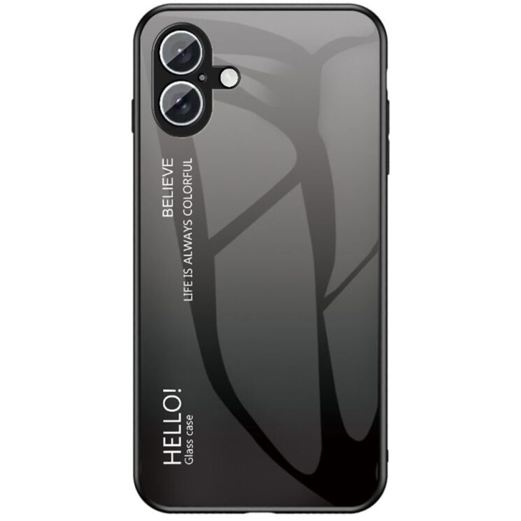 Захисний чохол Deexe Gradient Color для iPhone 16 - Black / Grey: фото 1 з 7